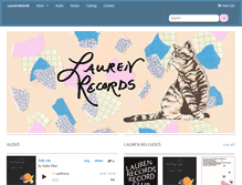 Tablet Screenshot of lauren-records.com